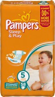 Подгузники Pampers Sleep & Play Junior (11-18 кг) 58	шт