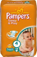 Одноразовые подгузники Pampers Sleep & Play Maxi 7-14 кг  14шт