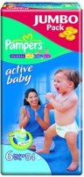 Одноразовые подгузники Pampers Active baby Extra Large 15+ кг 54 шт