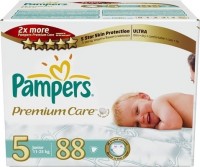 Одноразовые подгузники Pampers Premium care Junior 11-25 кг 88 шт