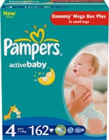 Одноразовые подгузники Pampers Active baby Maxi 7-14 кг 162 шт