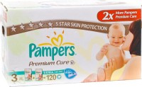 Одноразовые подгузники Pampers Premium care Midi 4-9 кг 120 шт