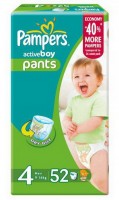 Одноразовые трусики-подгузники Pampers Maxi Джамбо 9-14 кг 52 шт