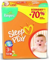 Одноразовые подгузники Pampers Sleep and Play Midi 4-9 кг 100 шт