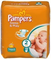 Одноразовые подгузники Pampers Sleep and Play Mini 3-6 кг 18 шт 122807