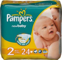 Одноразовые подгузники Pampers New Baby Mini 3-6 kg 24