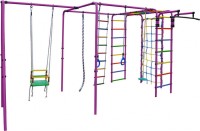 Уличный детский спортивный комплекс Формула здоровья Контур 1Н Плюс КО1НП Фиолетовый/радуга