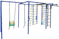 Уличный детский спортивный комплекс Формула здоровья Контур-1Н Плюс Синий желтый