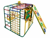 Уличный детский спортивный комплекс Формула здоровья Кубик У плюс Зеленый радуга