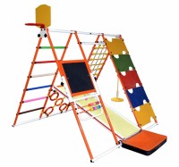 Уличный детский спортивный комплекс Формула здоровья Вершинка W Плюс Оранжевый радуга