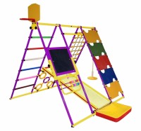 Уличный детский спортивный комплекс Формула здоровья Вершинка W Плюс Фиолетовый радуга