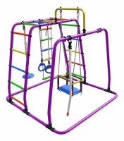 Уличный детский спортивный комплекс Формула здоровья Игрунок Т плюс Фиолетовый радуга