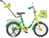 Детский велосипед для мальчиков Stels Flash 16 2016 Green