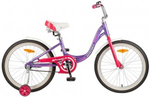 Детский велосипед для девочек Novatrack Angel 20 (2017) Purple
