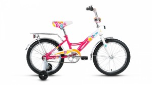 Детский велосипед для девочек Altair City Girl 18 (2017) White fuchsia
