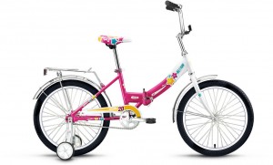 Детский велосипед для девочек Altair City Girl 20 compact 13 (2017) Pink white