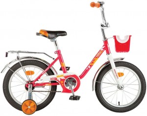 Детский велосипед для девочек Novatrack Maple 14 (2017) Red