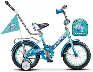Детский велосипед для мальчиков Stels Dolphin 16 (2015) White sea green