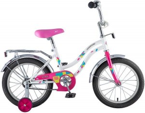 Детский велосипед для девочек Novatrack Tetris 16 (2018) White