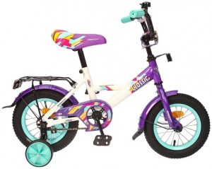Детский велосипед Graffiti Classic RUS 12 White dark purple
