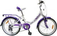 Детский велосипед для девочек Novatrack Girlish Х52107-К White vinous
