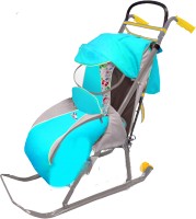 Санки-коляска Nika Детям 2 Blue с трещиной