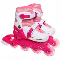 Роликовые коньки Happy Star 139-1 S 29-33 Pink white