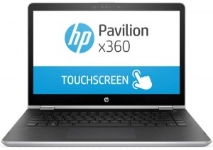 Ноутбук-трансформер HP Pavilion x360 14-ba105ur (Core i7 8550U 1.8Ghz/14/8Gb/1Tb+SSD128Gb/GT 940MX/W10H64/Silver) 2PQ12EA