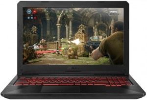 Ноутбук Asus FX504GD-E4267T (i7-8750H 2.2GHz/8Gb/15.6/1Tb+128Gb/GeForce GTX1050/W10H64) 90NR00J3-M09970