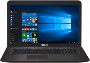 Ноутбук Asus X756UV-TY388T (Core i3 7100U 2.4GHz/17.3/4Gb/1Tb/DVD/GeForce 920MX/W10H64) 90NB0C71-M04370