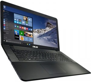Ноутбук Asus X751SA-TY101T (Cel N3060 1.6Ghz/17.3/4Gb/500Gb/DVD/HD Graphics 4000/W10 64) 90NB07M1-M03130