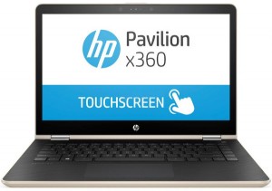 Ноутбук-трансформер HP Pavilion x360 14-ba017ur (Core i3 7100U 2.4Ghz/14/6Gb/500Gb/GT 940MX/W10H64/Gold) 1ZC86EA