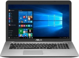 Ноутбук Asus X756UW-T4081T (Core i7 7500U 2.7GHz/17.3/8Gb/1Tb/SSD128Gb/DVD/GTX 950M/W10Home) 90NB0C43-M00850