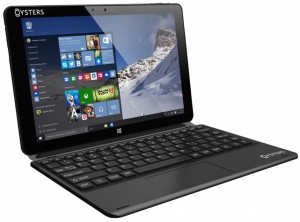 Ноутбук-трансформер Oysters T104WSi (Atom Z3735F 1.33Ghbz/10.1/1Gb/16Gb/HD Graphics/W10 Home/Black)