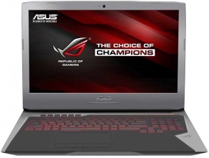 Ноутбук Asus ROG G752VT (Core i7 6700HQ 2.6Ghz/17.3/8Gb/2Tb/DVD/GTX970M/W10 Home/Silver) 90NB09X1-M00830