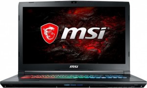 Ноутбук MSI Leopard Pro GP72MVR 7RFX-678RU (i7 7700HQ 2.8Ghz/17.3/16Gb/1Tb/GTX 1060/W10H64) 9S7-179BC3-678