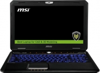 Ноутбук MSI WT60 (Corei7/4710MQ/2.5Ghz/16384Mb/1000+256SSDGb/15.6/DVDrw/K3100M/4096Mb/W7Pro64/Black)