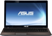 Ноутбук Asus K53E (Core i3/2350M/2300Mhz/3072Mb/15.6/ 640Gb/DVDRW/WiFi/BT/W7HB/Brown)