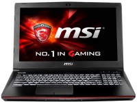 Ноутбук MSI GE62 2QC (i7-5700HQ/2.9Ghz/8Gb/15.6/1128Gb/DVD-SM/WiFi/BT/W8.1/Black)