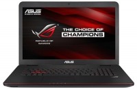 Ноутбук Asus Republic of Gamers G771JW (i5 4200H/2.8Ghz/8Gb/17.3/1Tb/DVD/Wi-Fi/Dos/Black)