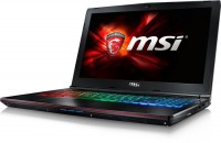 Ноутбук MSI GE62 6QF (i7 6700HQ/2.6Ghz/8Gb/15.6/1Tb/DVDRW/WiFi/BT/W10/Black)