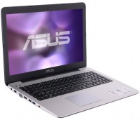 Ноутбук Asus K555LJ-XO1234D  (Core i3 4005U 1.7GHz/15.6/4Gb/1000Gb/Cam/BT/WiFi/Dos/Black silver)