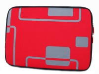 Чехол для ноутбука Dell Laptop Case F1 Sleeve for 15.6” Red-Silver