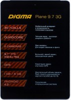 Планшетный компьютер Digma Plane 9.7 3G (9.7/8Gb/Wi-Fi/Bluetooth/Android 4.2/Dark blue black)