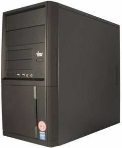 Компьютер iRu Office 110 MT (Celeron J3355 2Ghz/4Gb/500Gb/HD Graphics 500/W10 Home 64/Black) 427677