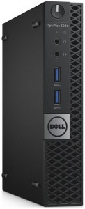 Компьютер Dell Optiplex 3046 MFF (Core i3 6100T 3.2Ghz/4Gb/SSD128Gb/HD Graphics 530/Linux/Black) 3046-3447
