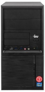 Компьютер iRu Office 313 MT (Core i3 7100 3.9Ghz/8Gb/SSD120Gb/HD Graphics 630/DOS/Black) 1005812