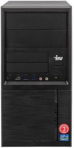 Компьютер iRu Home 313 MT (Core i3 7100 3.9Ghz/4Gb/1Tb/GT 730/DOS/Black) 497780