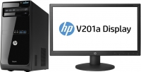 Компьютер HP Pro 3500 G2 (Pentium/G2030/3000mhz/2Gb/500Gb/DVDRW/DOS/Black) + V201a