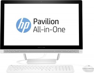 Моноблок HP Pavilion 24-b238ur (Core i3 7100T 3.4Ghz/23.8/8GB/1Tb/DVD/GT 930MX/W10 Home 64/White) 1AW93EA